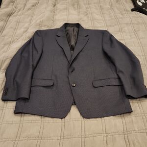 MICHAEL Michael Kors For Macys Dark Blue Checkered Men's Blazer Size 44R!